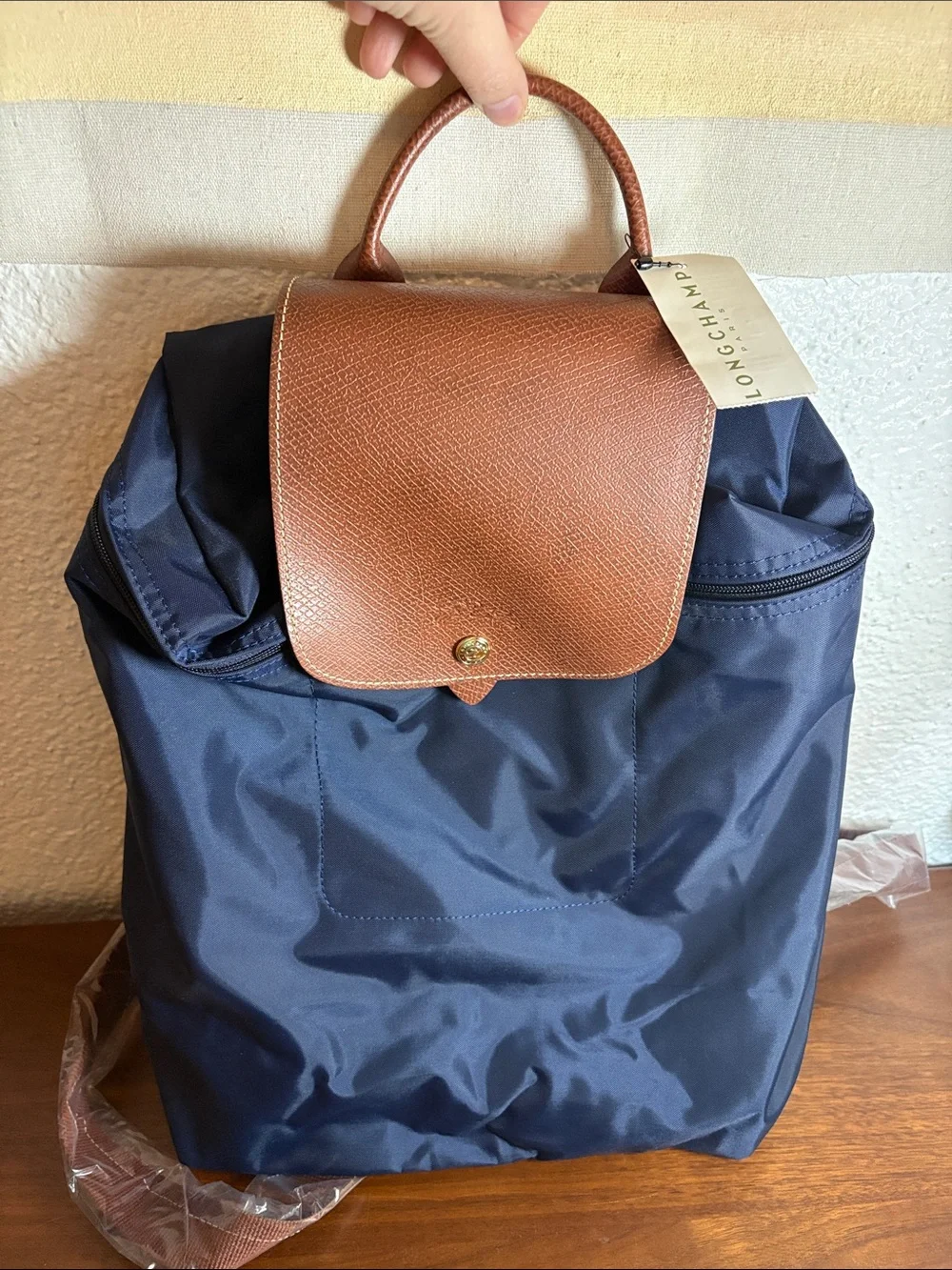 Longchamp Navy Le Pliage Classic Backpack NWT